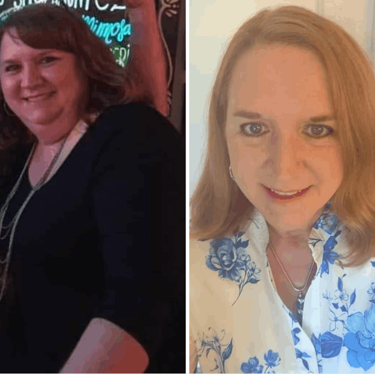 Coach Denise then and now